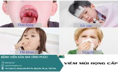 Chăm sóc trẻ bị viêm mũi họng