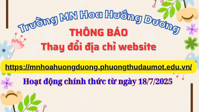 Thông báo về việc thay đổi địa chỉ Website
