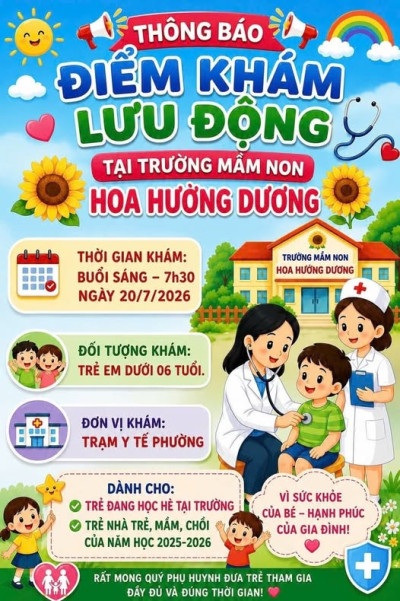 Chunng tay chăm sóc sức khỏe- Vì nụ cười trẻ thơ