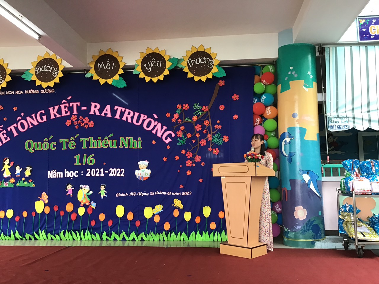 Cô HT phát biểu