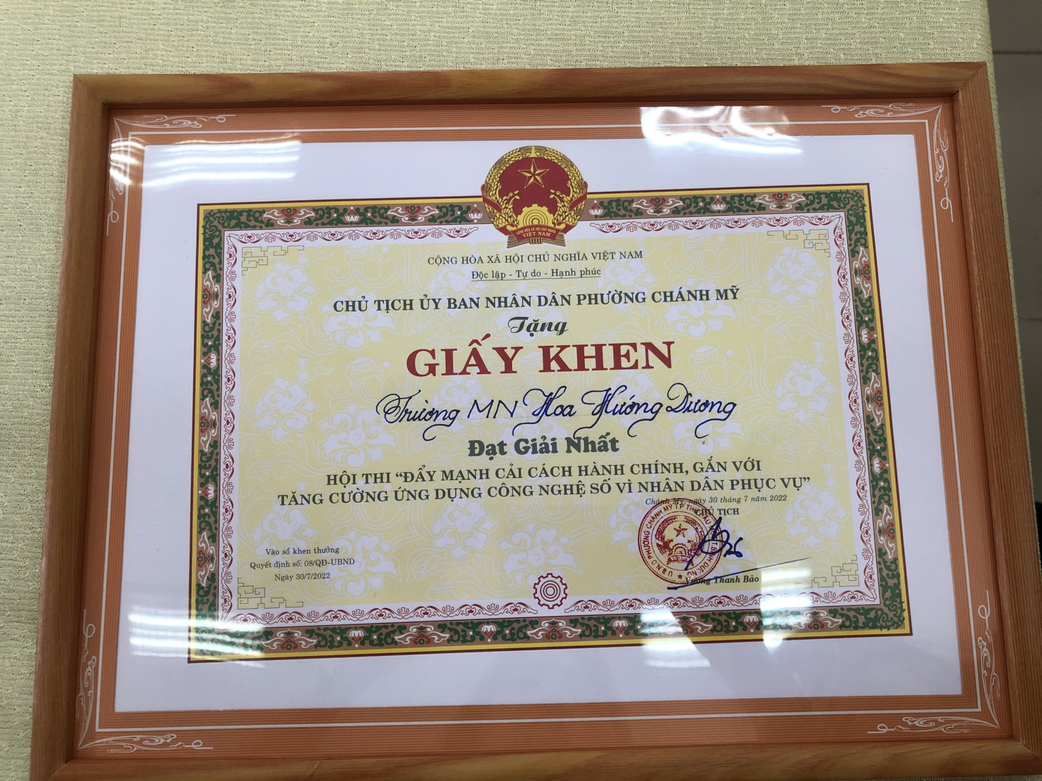 giải nhất